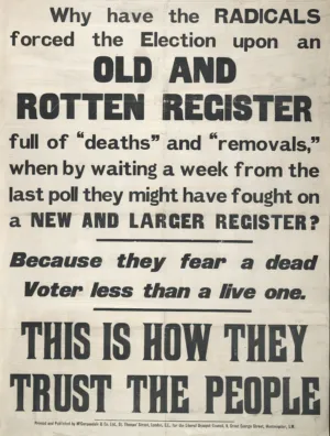 19Th Century Election Poster