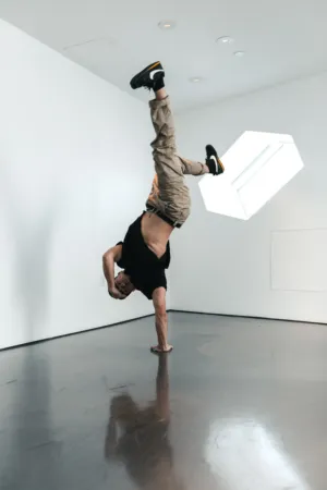 Handstand In A Gallery