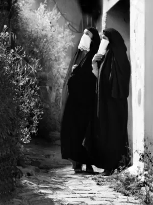 Two Women In Traditional Clothing