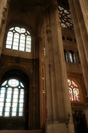 Stained Glass Windows In A Cathedral