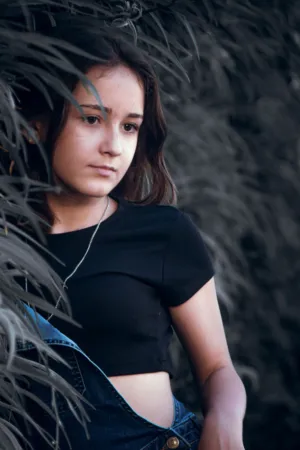 Teenage Girl In Nature