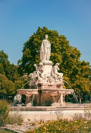Statue In A Garden