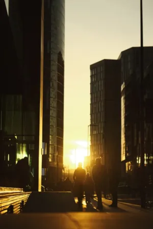 Cityscape At Sunset