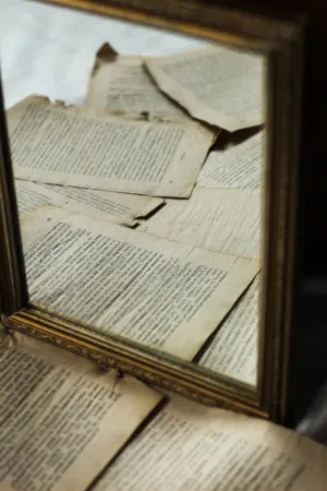 Reflection Of Old Books