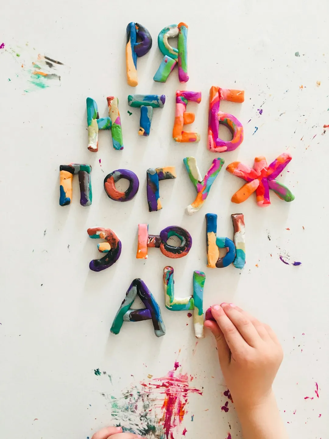 Colorful Clay Letters
