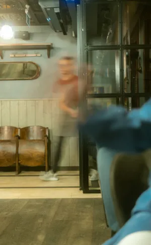 Blurry Cafe Scene