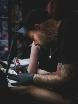 Tattoo Artist At Work