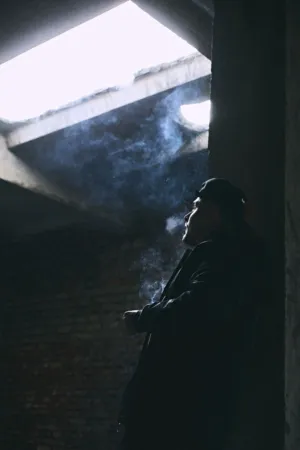 Man In Dark Room