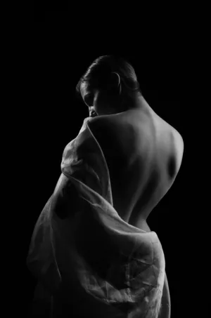 Nude With Veil
