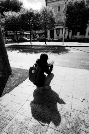 Crouching Reader