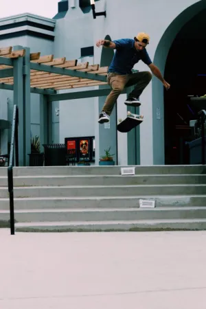 Skateboarder In Action