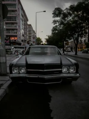 Classic Car In Urban Setting