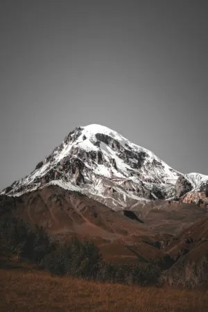 Snow-Capped Mountain Peak