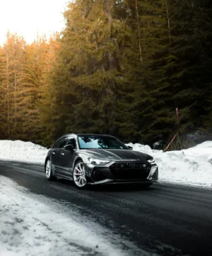 Audi Rs6 Avant In Winter Landscape