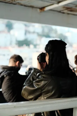 Photographer On A Bridge