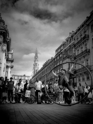 Circus Performer In Brussels