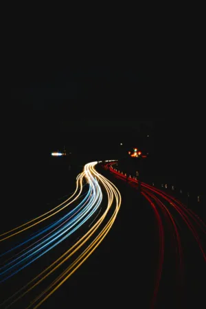Night Traffic Trails