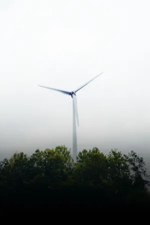 Foggy Wind Turbine