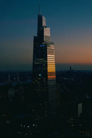 New York City Skyline At Dusk