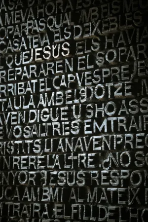 Sagrada Familia Text Art