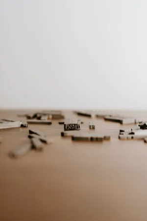 Scattered Letterpress Blocks