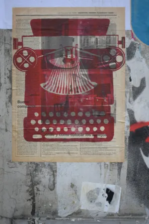 Urban Art With Typewriter