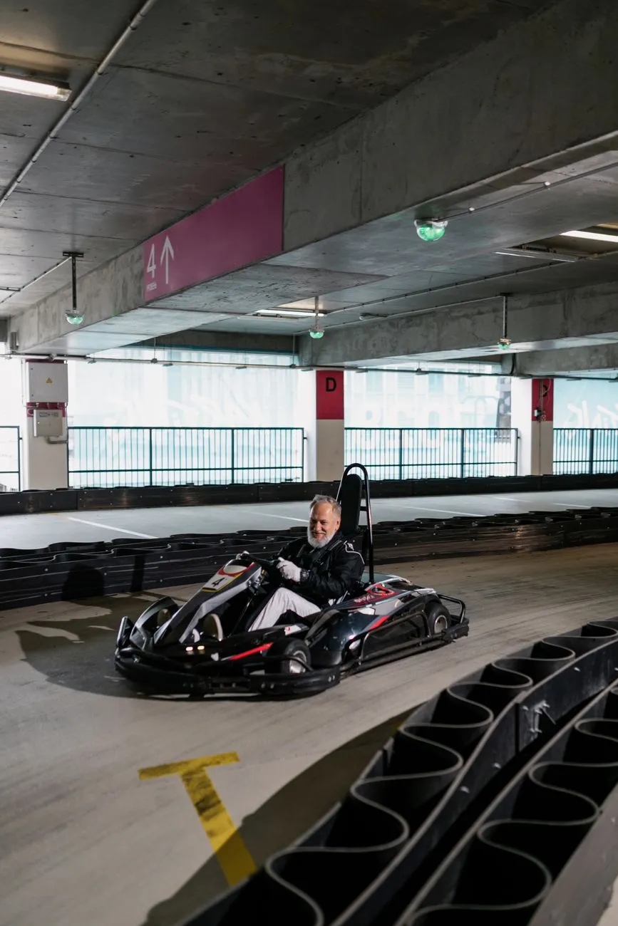 Man In Go-Kart