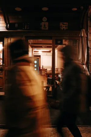 Nighttime Street Scene