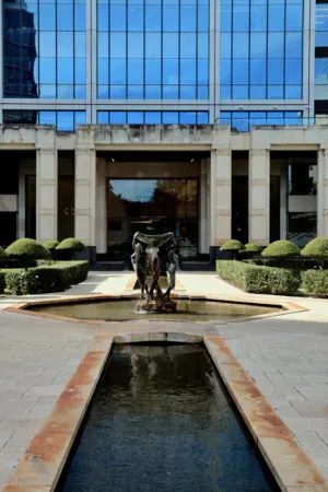 Modern Office Building Entrance