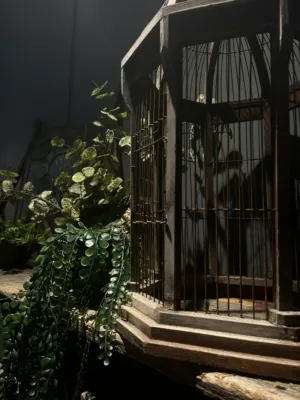 Vintage Birdcage With Greenery