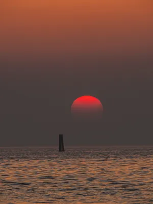 Sunset Over The Ocean