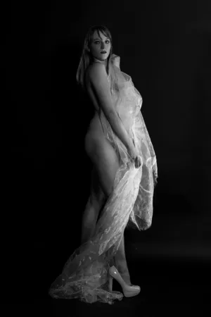 Nude With Veil