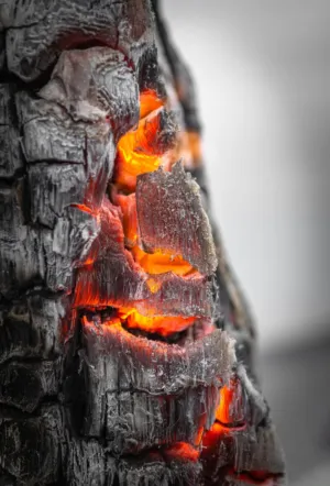 Flaming Charcoal