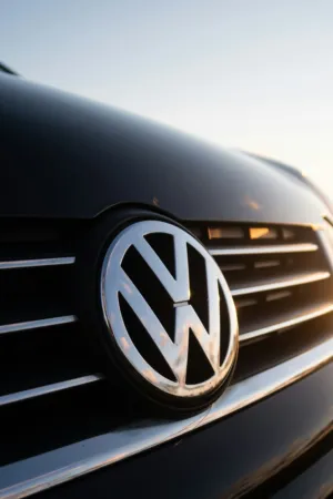 Volkswagen Logo On Car