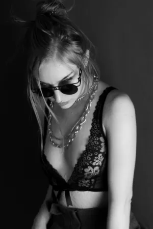 Black And White Fashion Portrait