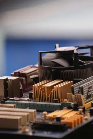 Computer Hardware Close-Up