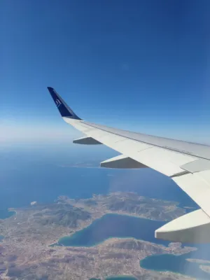 Airplane Wing In Flight