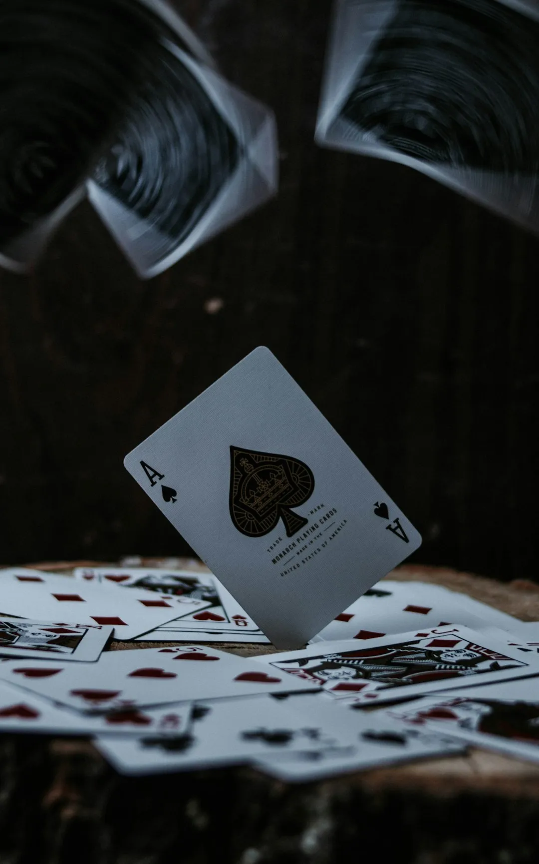 Playing Cards In Motion