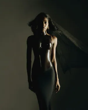 Glossy Black Body Suit