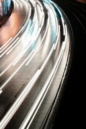 Night Traffic Trails