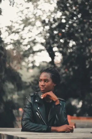 Pensive Woman In Nature