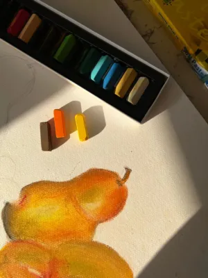 Pastel Art Of Pears
