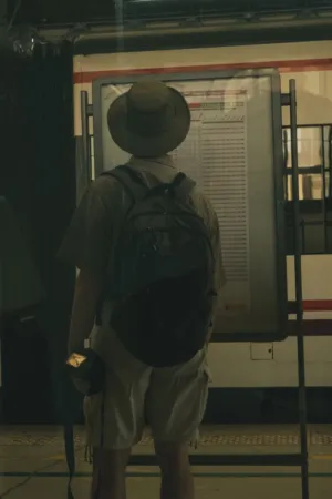 Traveler At Train Station