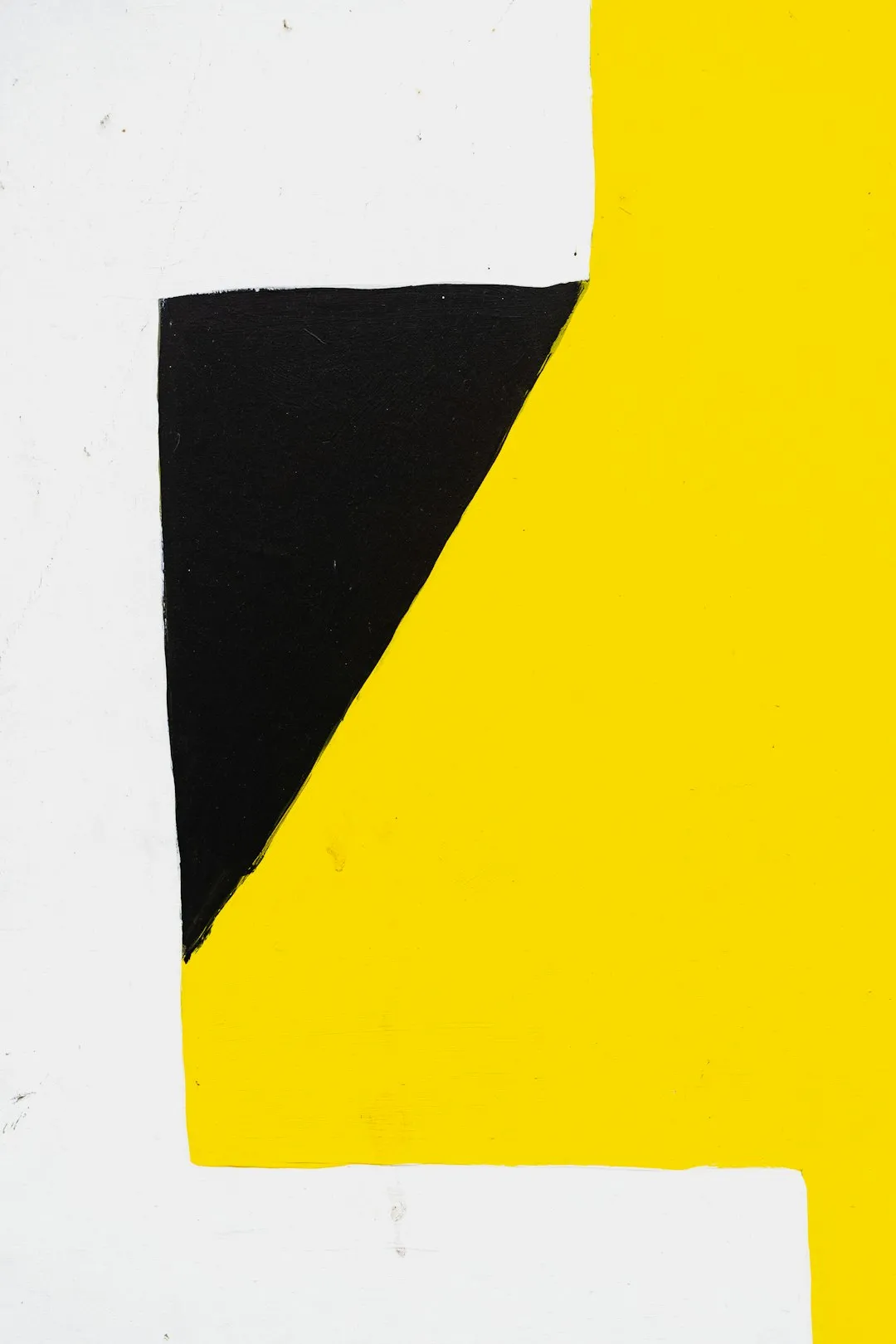 Black, White, And Yellow Abstract Art
