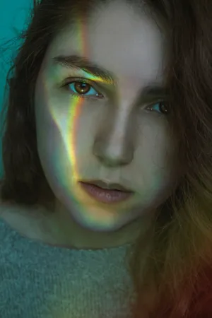 Rainbow Reflection Portrait