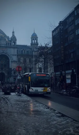 Urban Winter Scene
