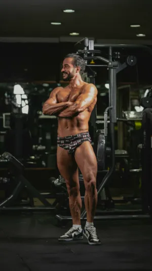 Muscular Man In Gym