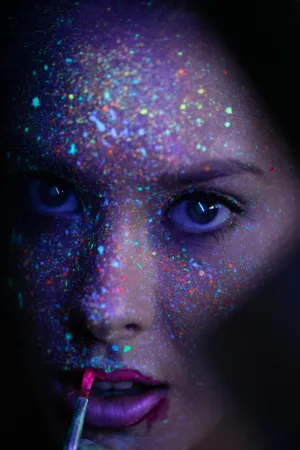 Colorful Glitter Portrait