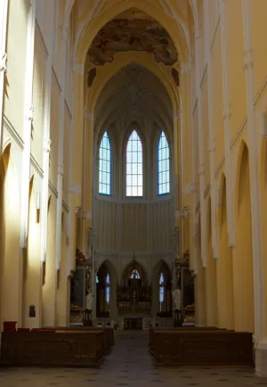 Interior Of A Gothic Cathedral