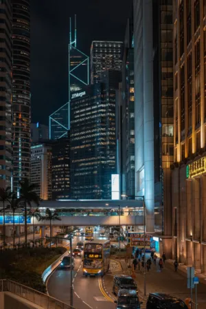 Hong Kong Night Cityscape